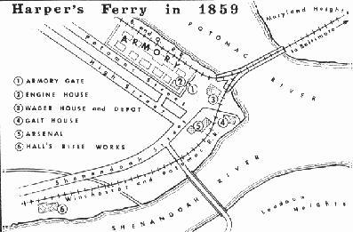 A strategic map
of Harper's Ferry